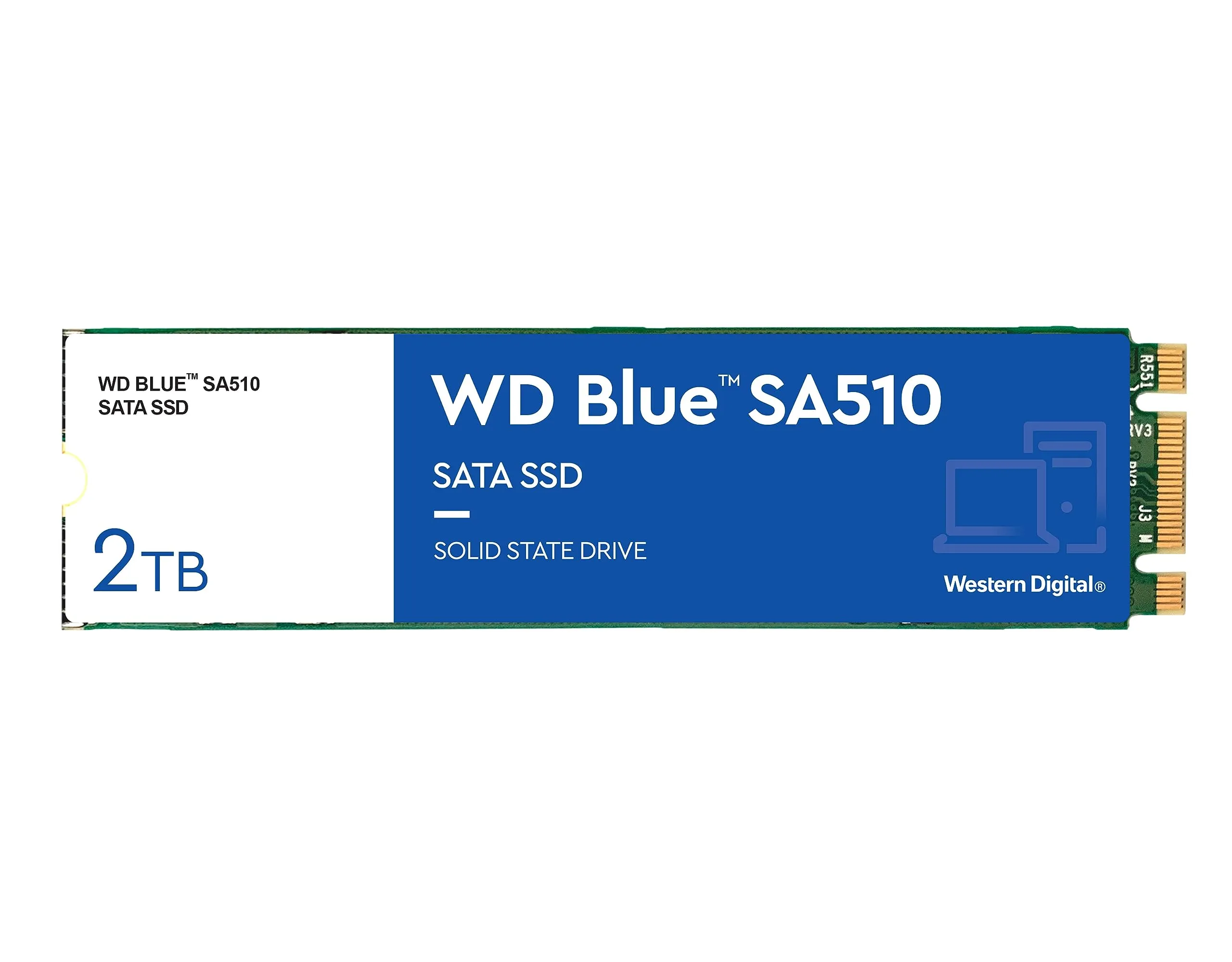 Western Digital WDS200T3B0B — WD Blue 2TB M.2 2280 SATA SSD - 3D NAND Performance