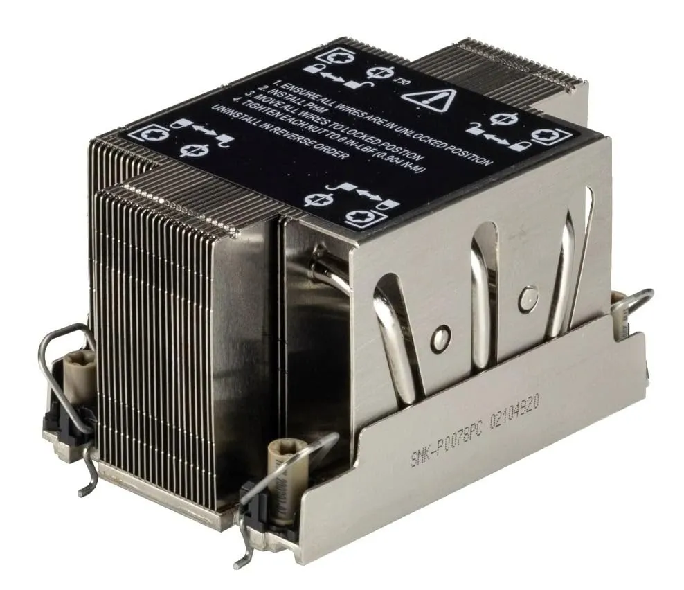 Supermicro SNK-P0078PC — Supermicro 2U Passive CPU Heatsink for X12 Cedar Architecture