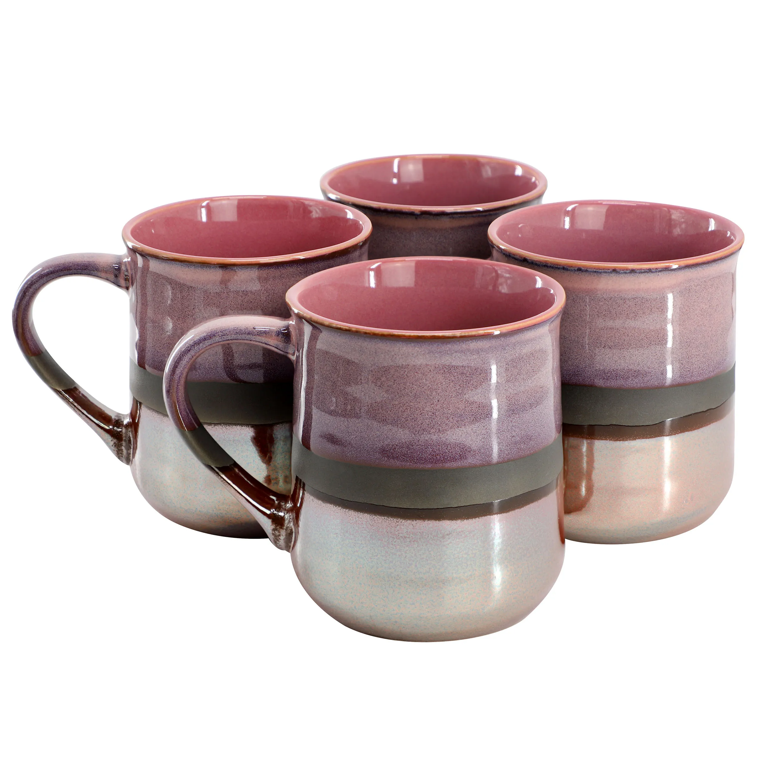 Gibson 142964.01 — Gibson Home Copper Tonal 4-Piece Stoneware Cup Set