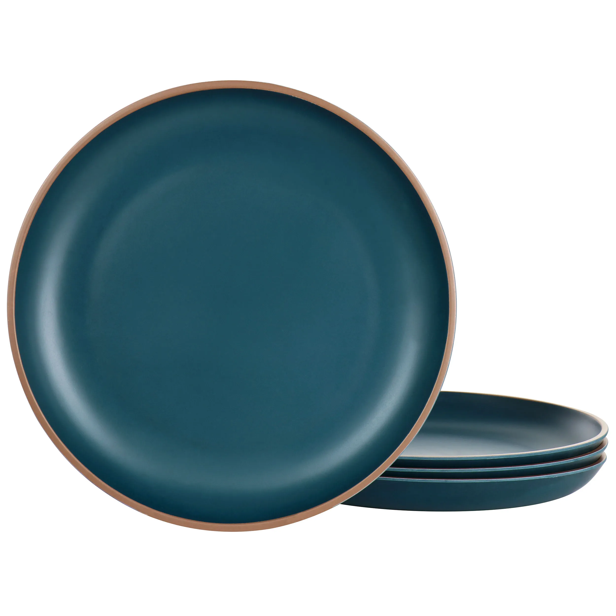 Gibson 136601.04 — Gibson Home Rockabye 4-Piece Dark Teal Melamine Set