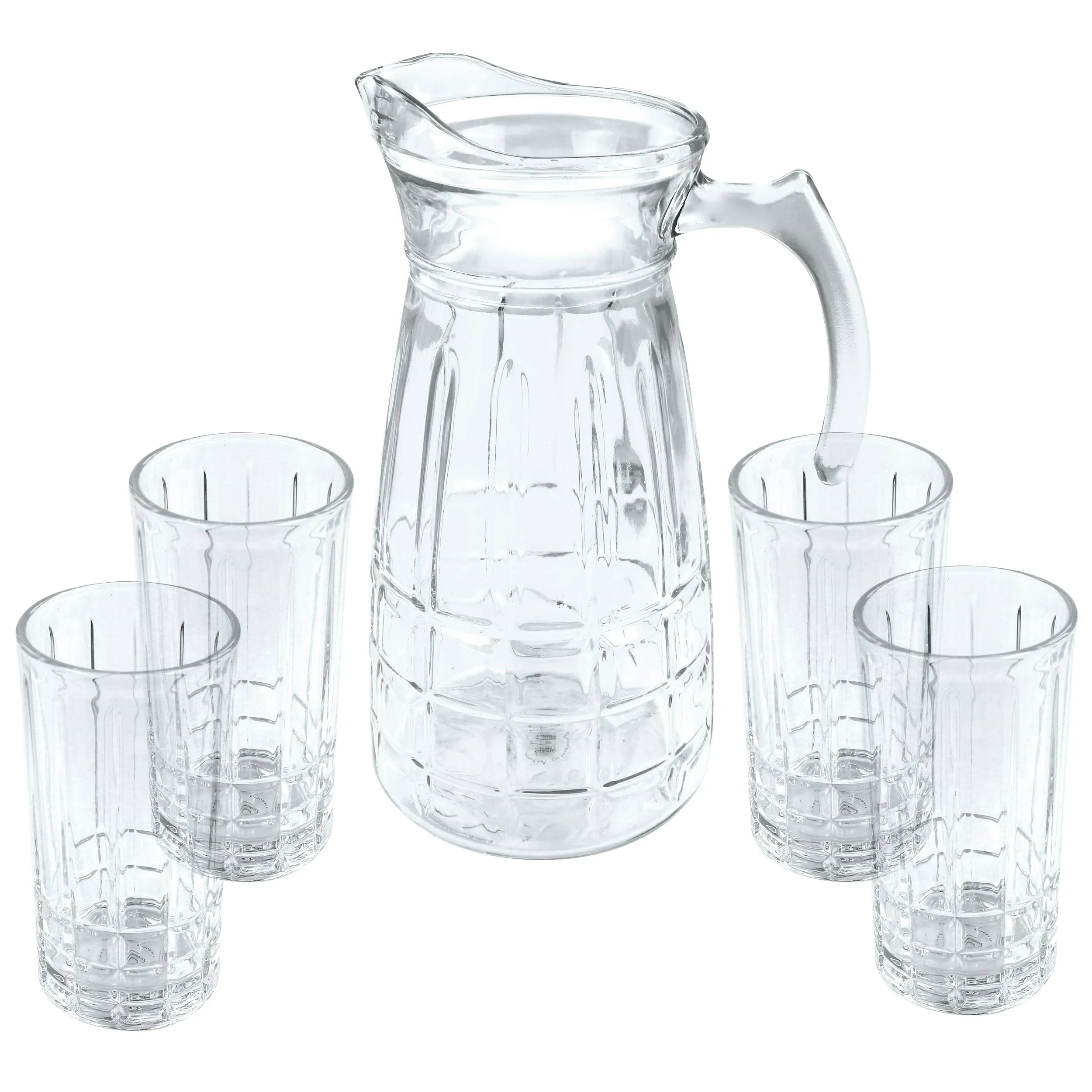 Gibson 130987.05 — Gibson Home Decorative Glass Pitcher and Tumbler Set