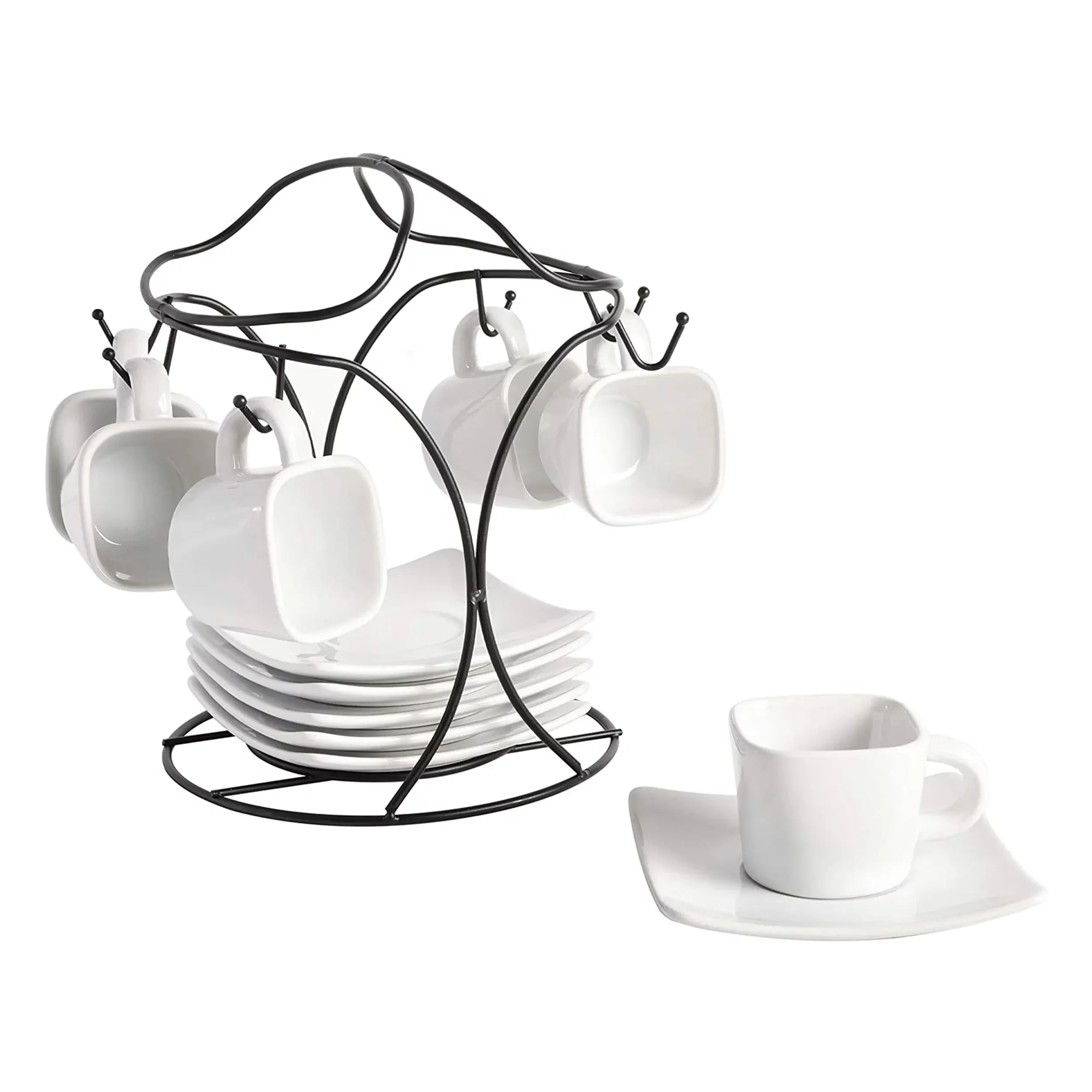 Gibson 101992.13RM — Gibson Elite Gracious Dining 12-Piece Espresso Set - White