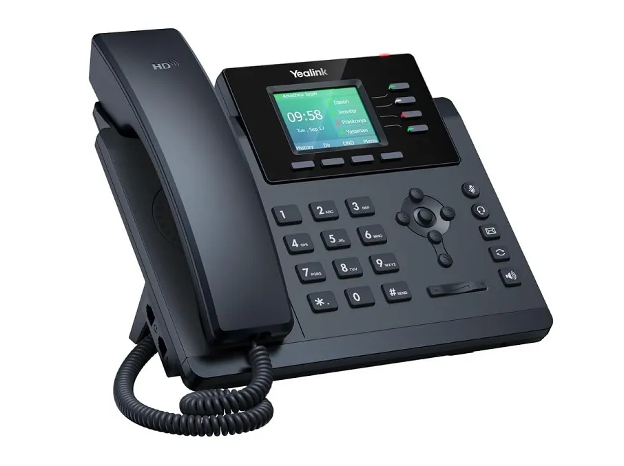 Yealink SIP-T44W — Entry-level color screen IP phone with built in dual band Wi-Fi (PS5V1200US) Power Supply not included)