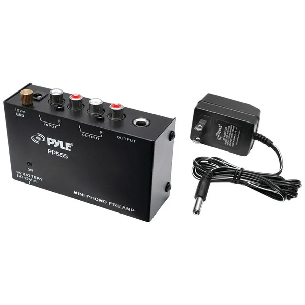 PYLE PEPYLPP555 — Pyle Pro(R) PP555 Ultra-Compact Phono Turntable Preamp