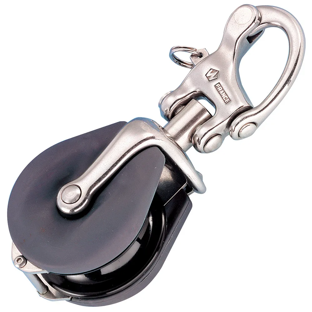 Wichard Marine 34500 - Wichard Snatch Block wSnap Shackle - Max Rope Size 12mm (153