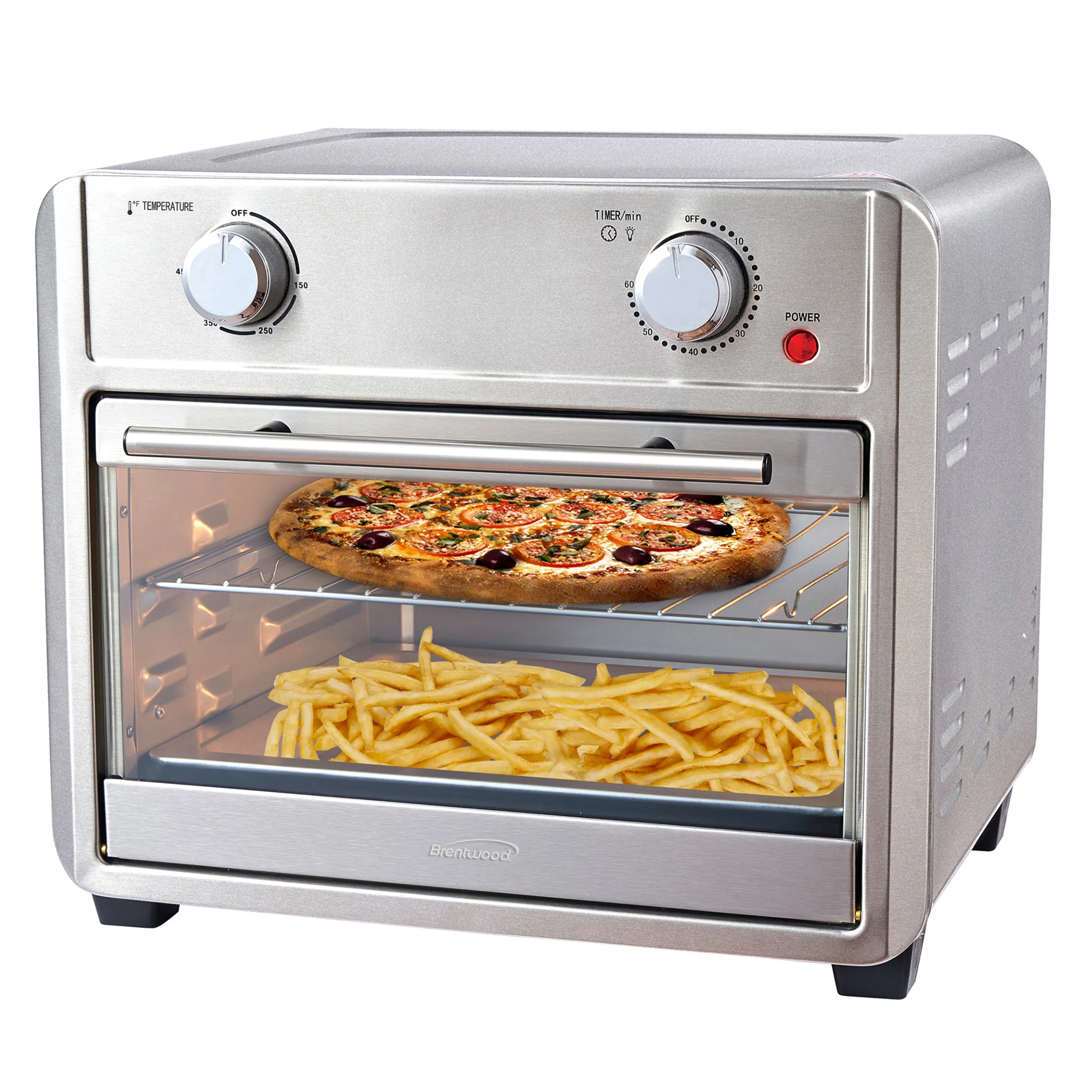 Brentwood AF-2400SI — Brentwood 24 Quart Convection Air Fryer Toaster Oven - Silver
