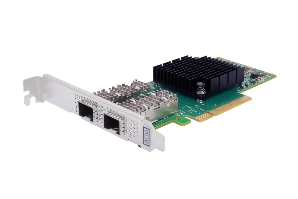 Atto Technology FFRM-N322-10S — Low Profile SFP28 Dual Channel 10GbE PCIe Card