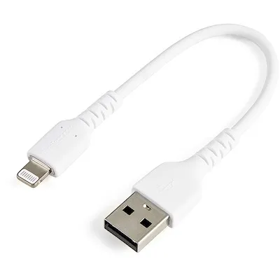 STARTECH Rusbltmm15cmw — 6 inch Durable USB-A to Lightning Cable - Apple MFi Certified