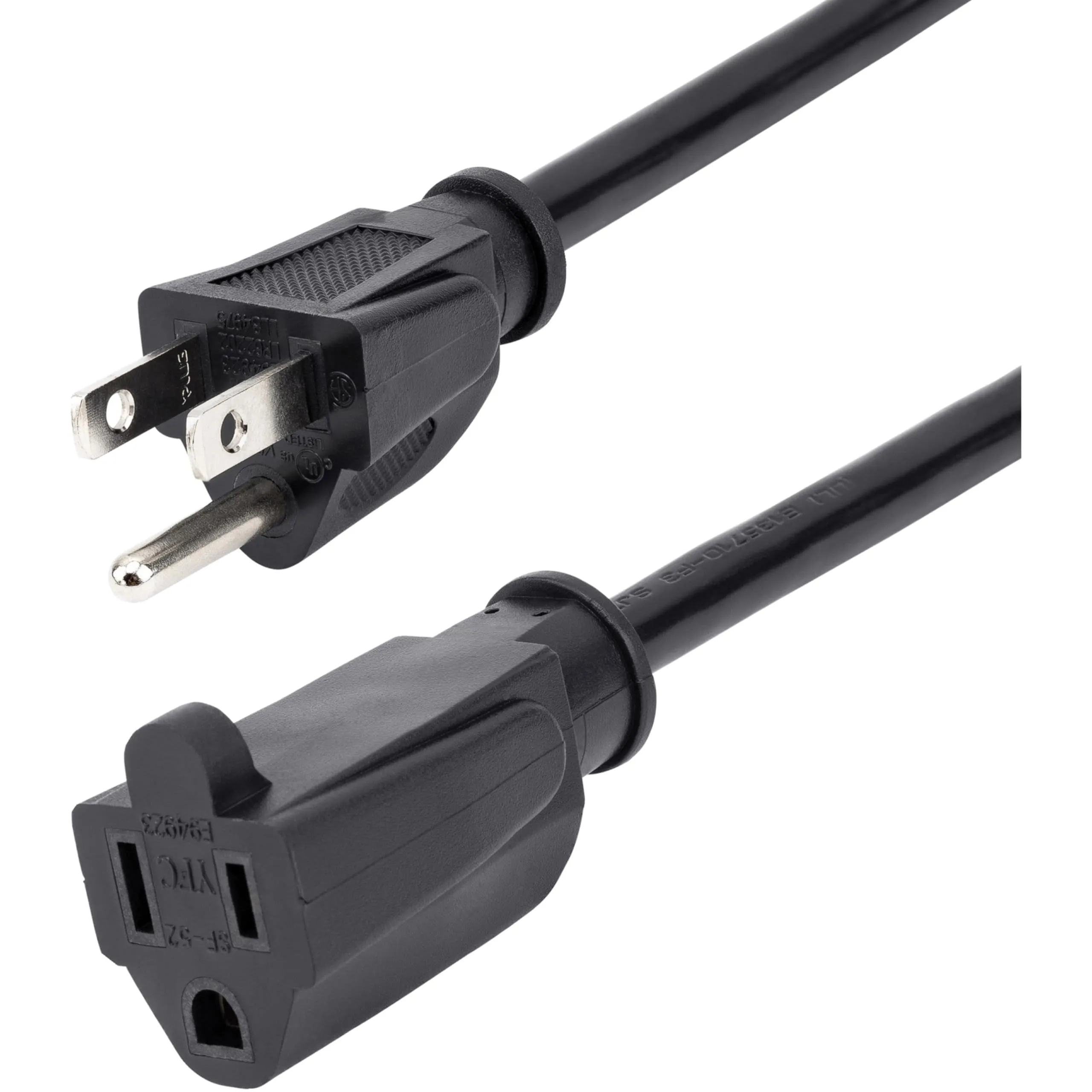 STARTECH PAC10115 — AC POWER EXTENSION CORD 15FT/4.5M 16AWG POWER SUPPLY EXTENSION CABLE NEMA 5-15R