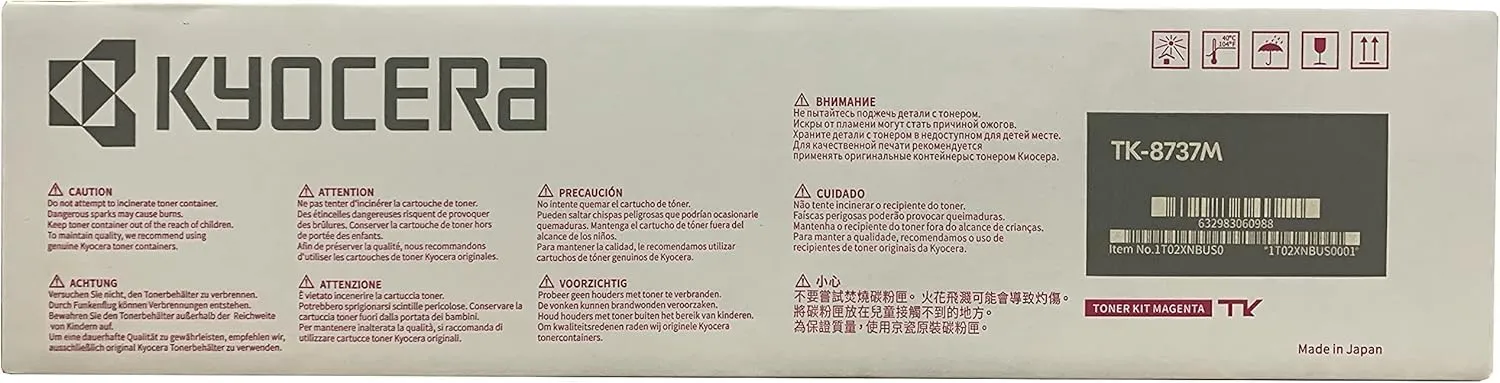 KYOCERA KYO1T02XNCUS0 — Kyocera (TK-8737M) Magenta Toner Cartridge (40000 Yield)