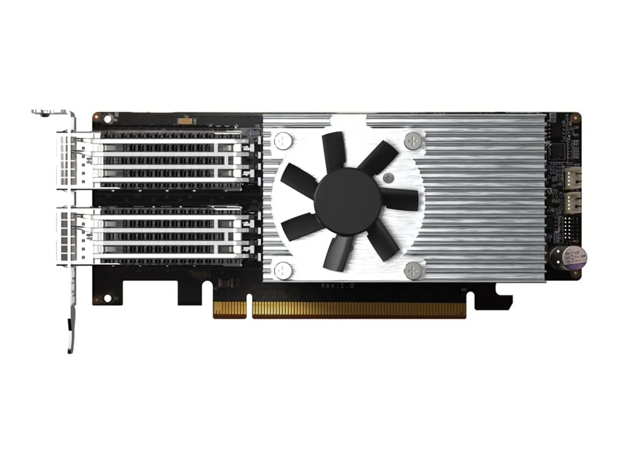 QNAP QXG-100G2SF-E810 — DUAL-PORT QSFP28 100GBE NETWORK EXPANSION CARD; LOW-PROFILE FORM FACTOR; PCIE GE