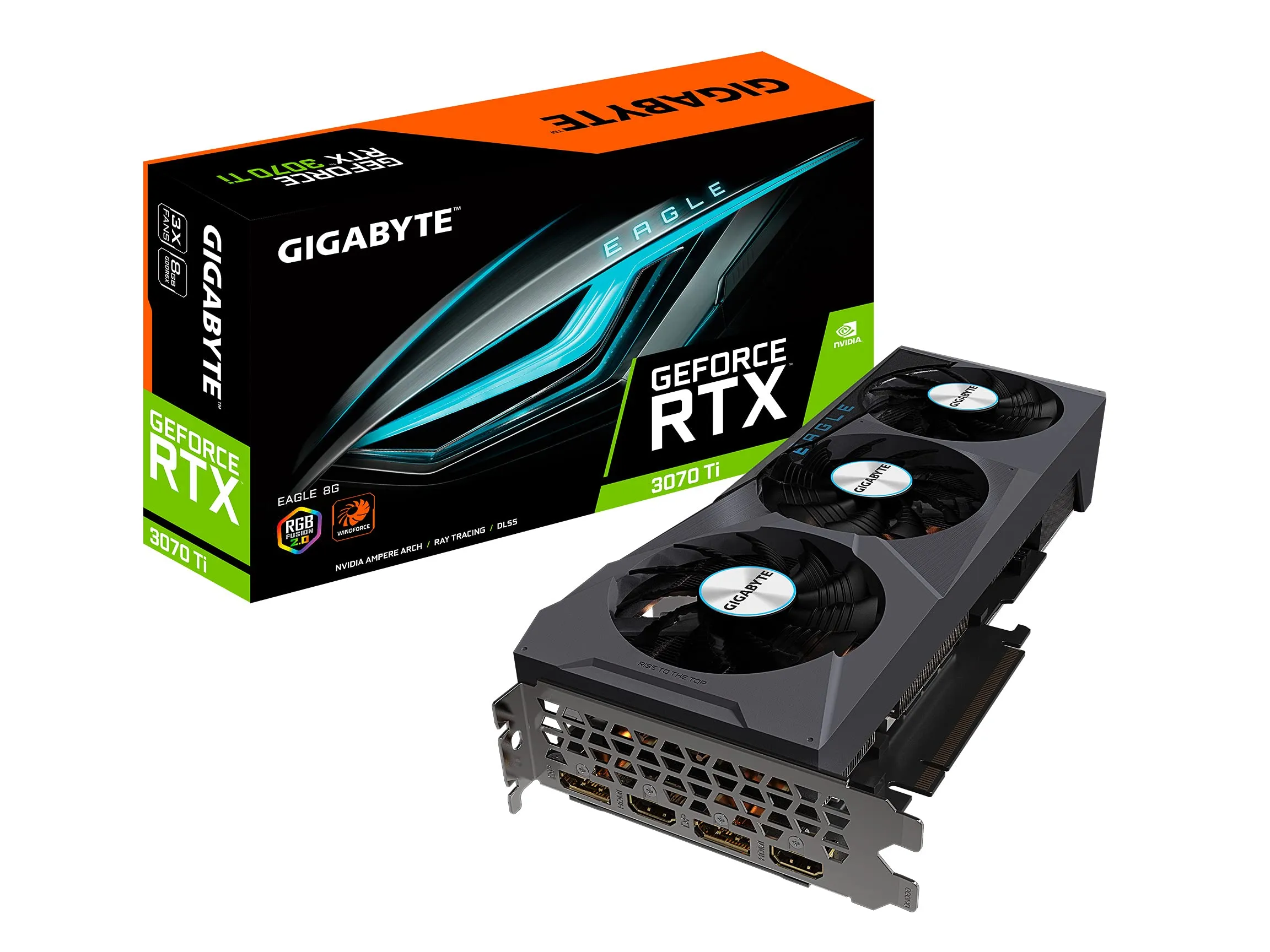 GIGABYTE GV-N307TEAGLE-8GD - GIGABYTE GeForce RTX 3070 Ti Eagle Graphics Card