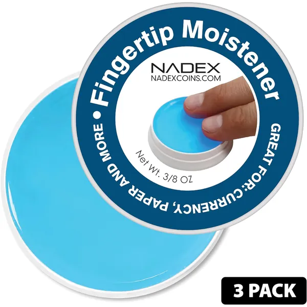 NADEX COINS(TM) NXTE-1742 — 3PK FINGERTIP MOIST PADS