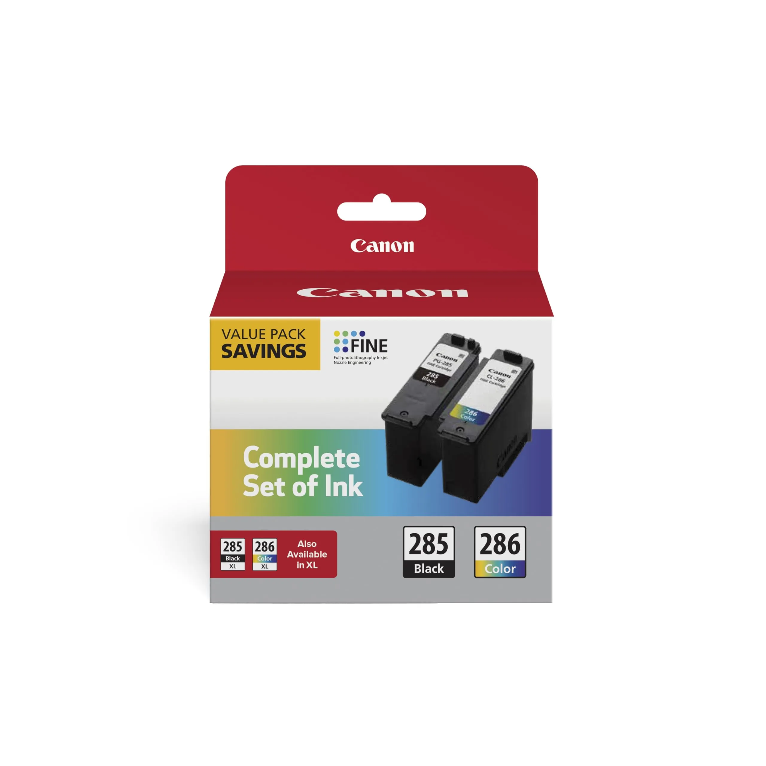 CANON 6197C004 — Canon PG-285 & CL-286 Ink Cartridge Pack - High Quality Prints
