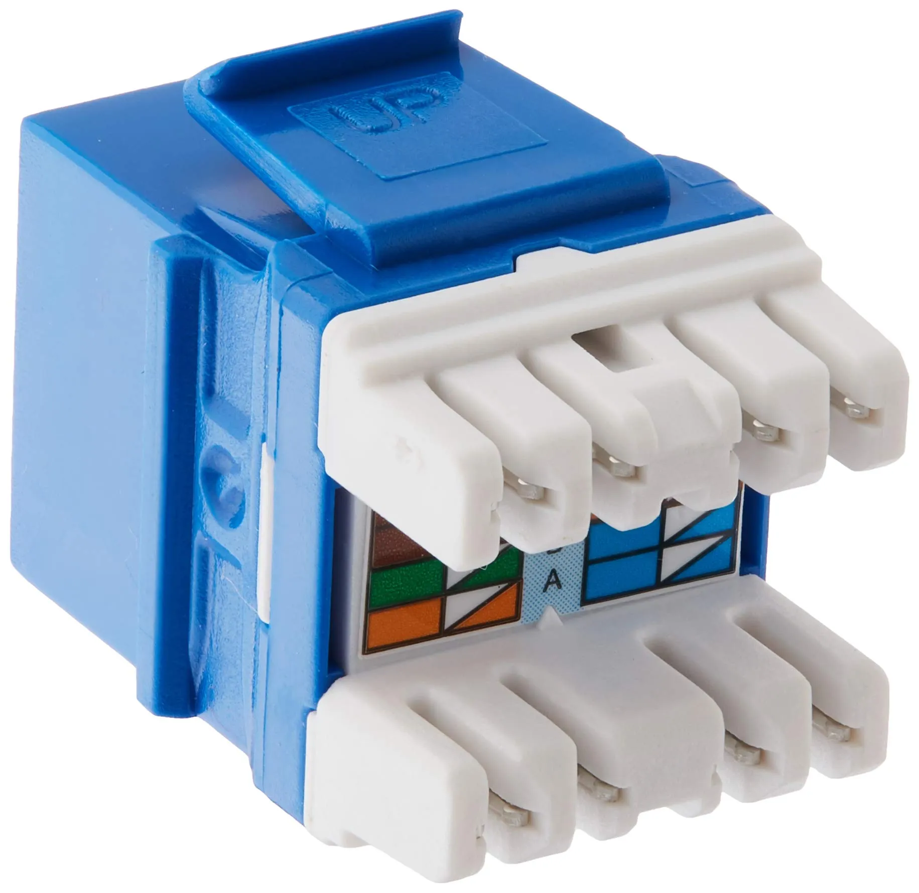 ONQ WP3475BE50 — KEY: 50PK CAT5E JACK RJ45 T568 A/B BLUE