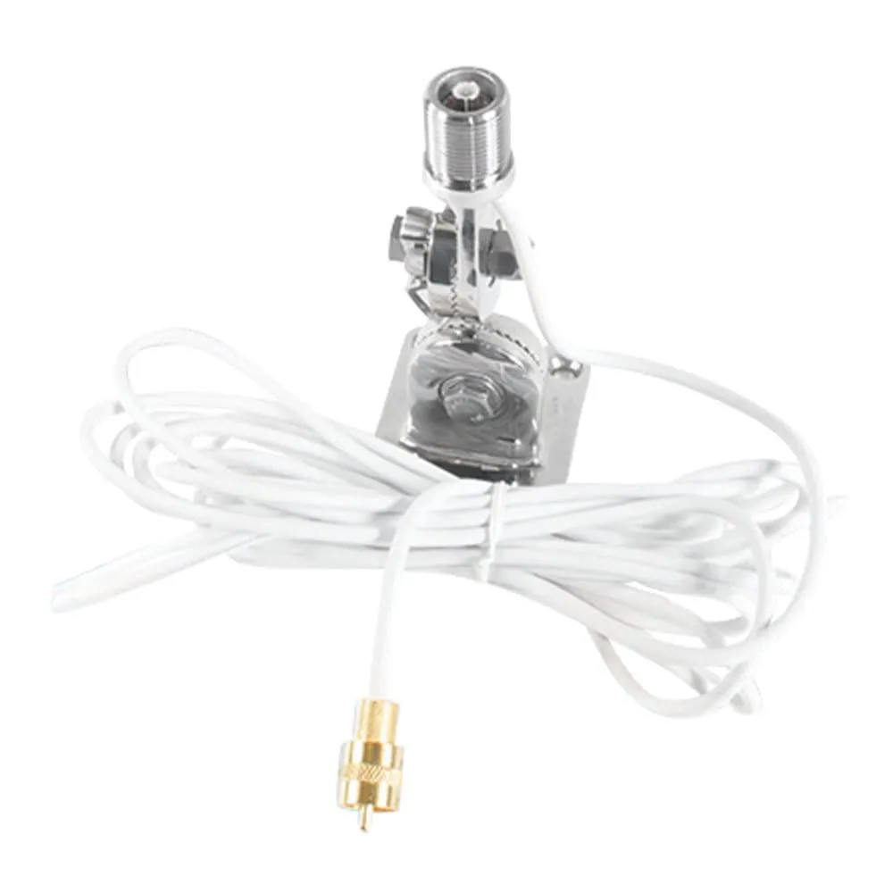 Shakespeare QCM-S - Stainless Steel Quick Connect Mount with Antenna Cable