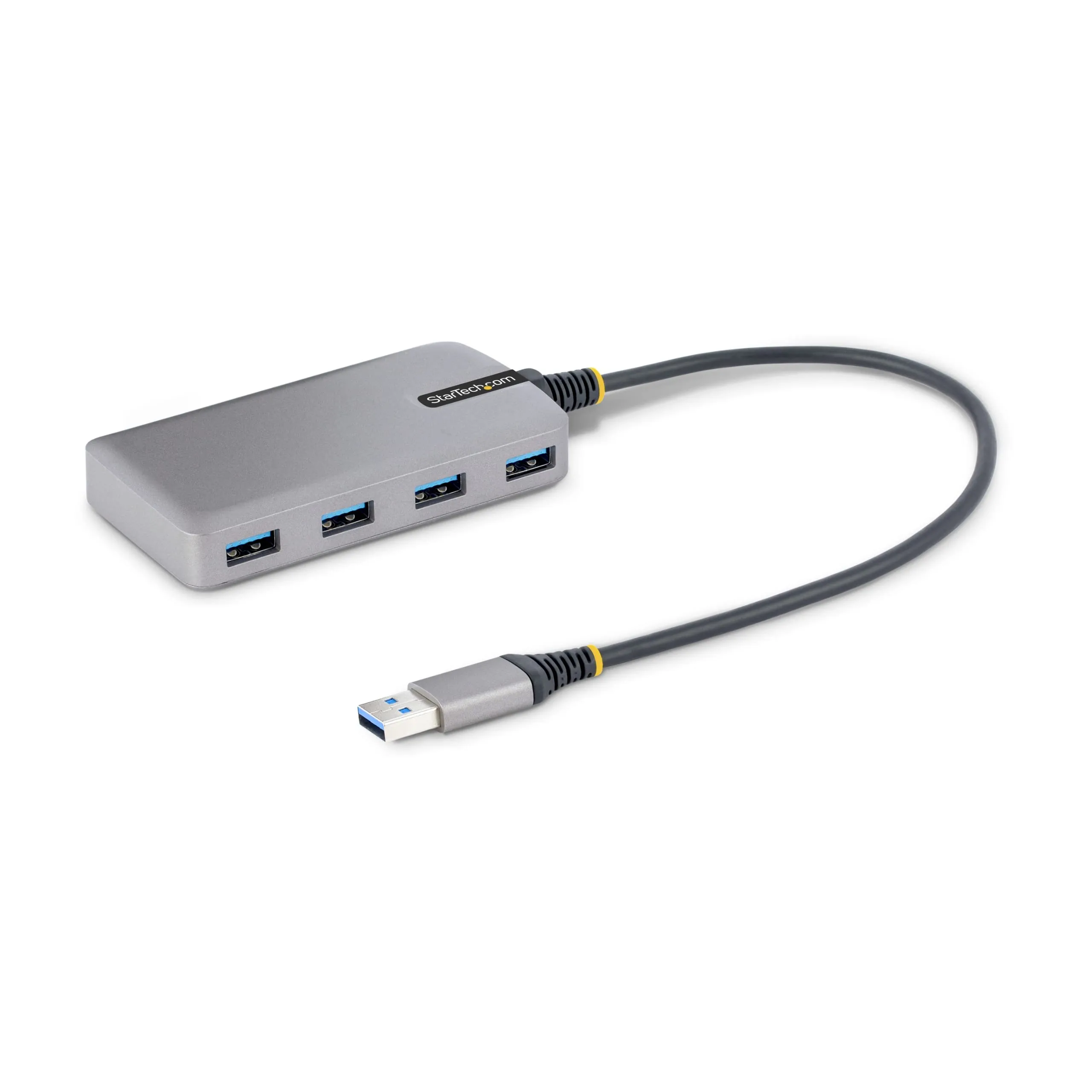 STARTECH 5G4AB-USB-A-HUB — 4-PORT USB HUB, USB 3.0 5GBPS, BUS POWERED USB-A TO 4XA HUB W/OPTIONAL AUX POWER