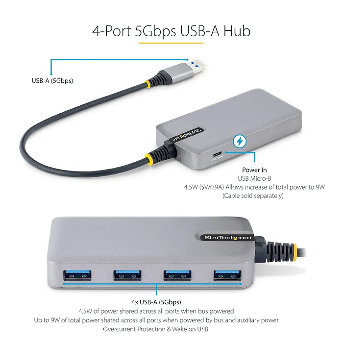 STARTECH-5G4AB-USB-A-HUB
