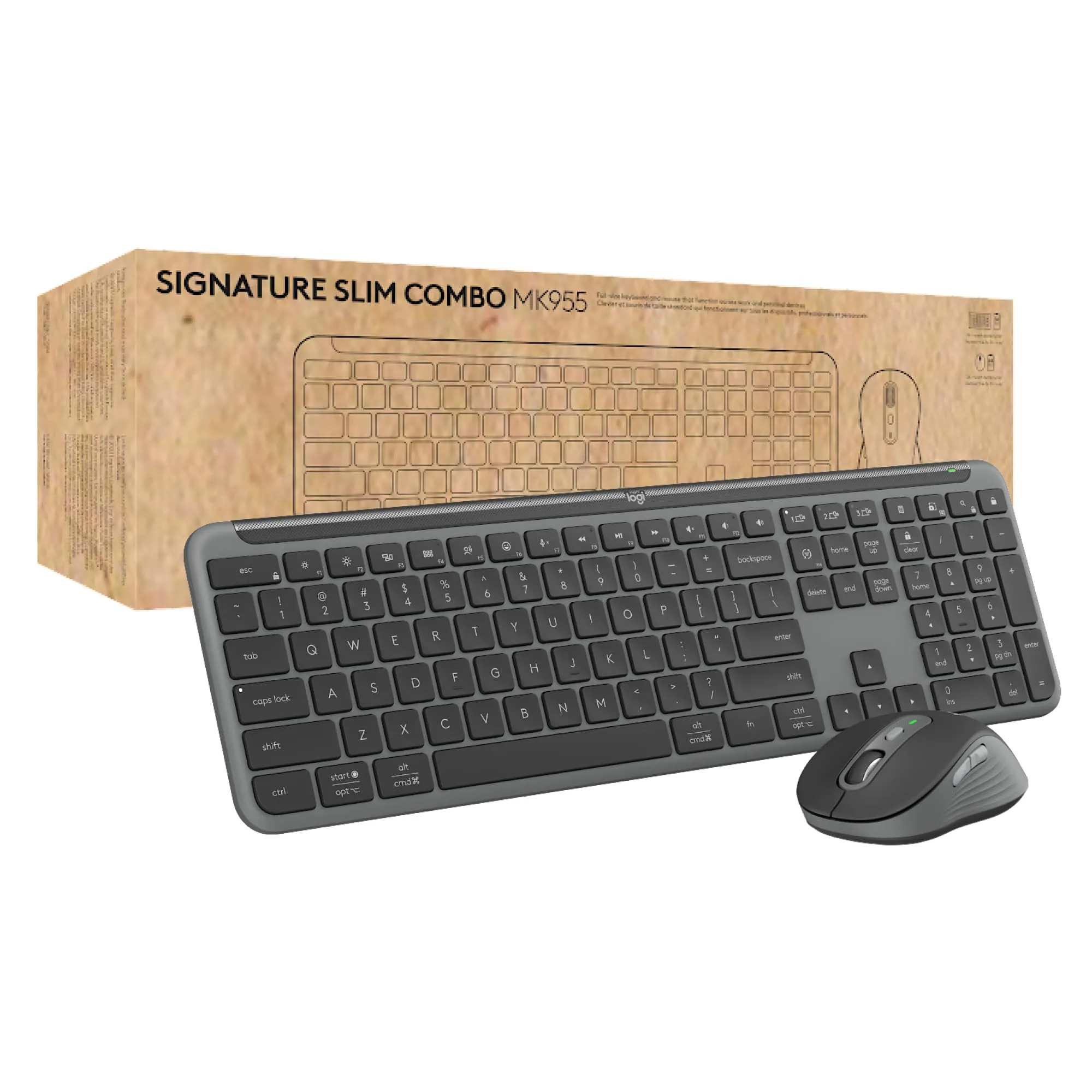 Logitech 920-012427 — SIGNATURE SLIM WIRELESS KEYBOARD AND MOUSE COMBO MK955 FOR BUSINESS - GRAPHITE -