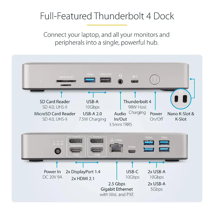 STARTECH-132N-TB4USB4DOCK