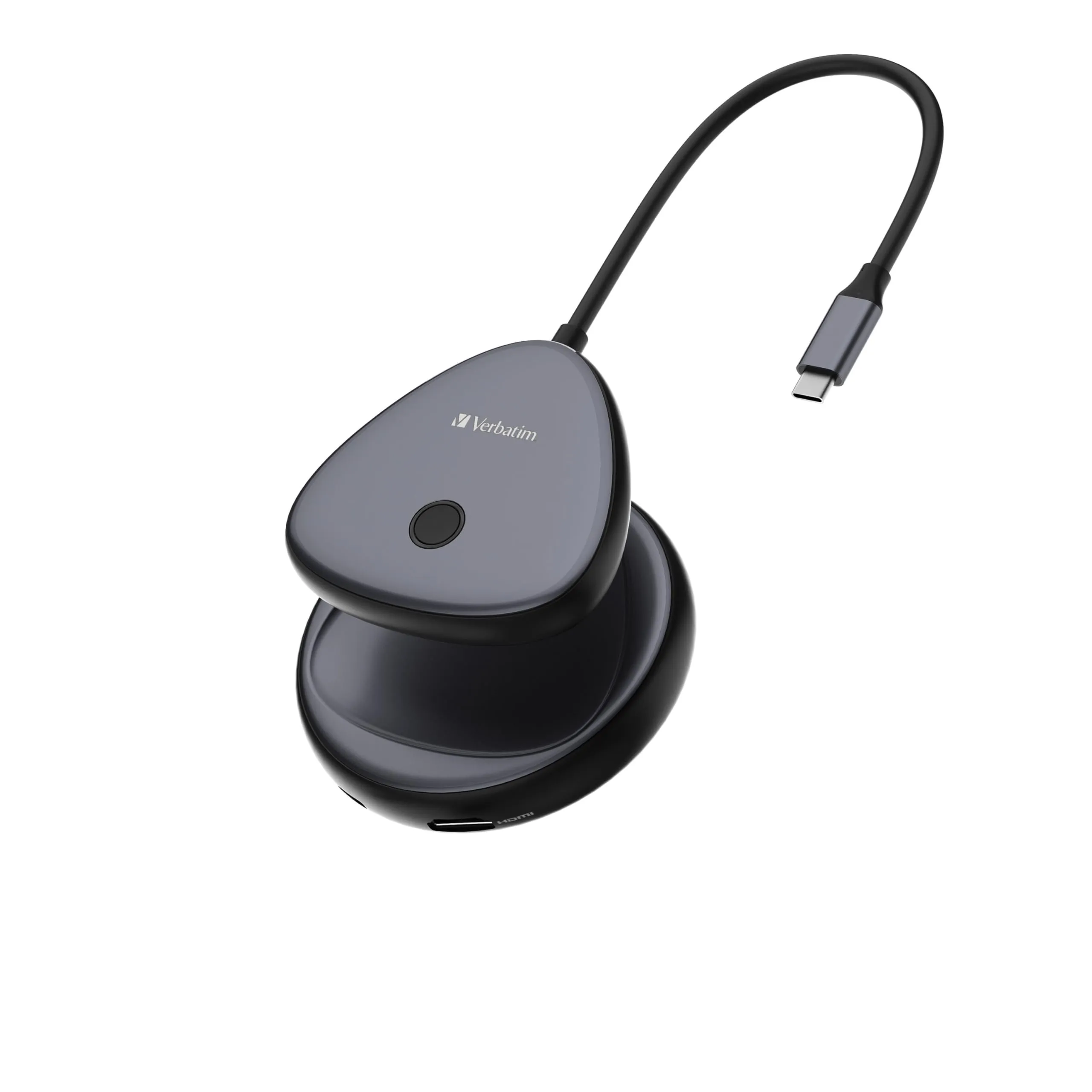 VERBATIM 32147 — SHARE MY SCREEN 4K USB-C WIRELESS DISPLAY ADAPTER WITH USB HUB AND CARD READER W