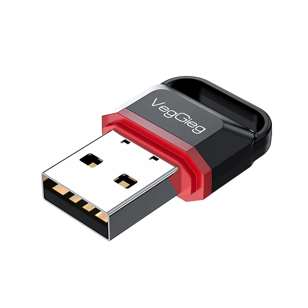VEGGIEG V-UB502 — Bluetooth 5.0 Adapter for PCs, Laptops & Peripherals