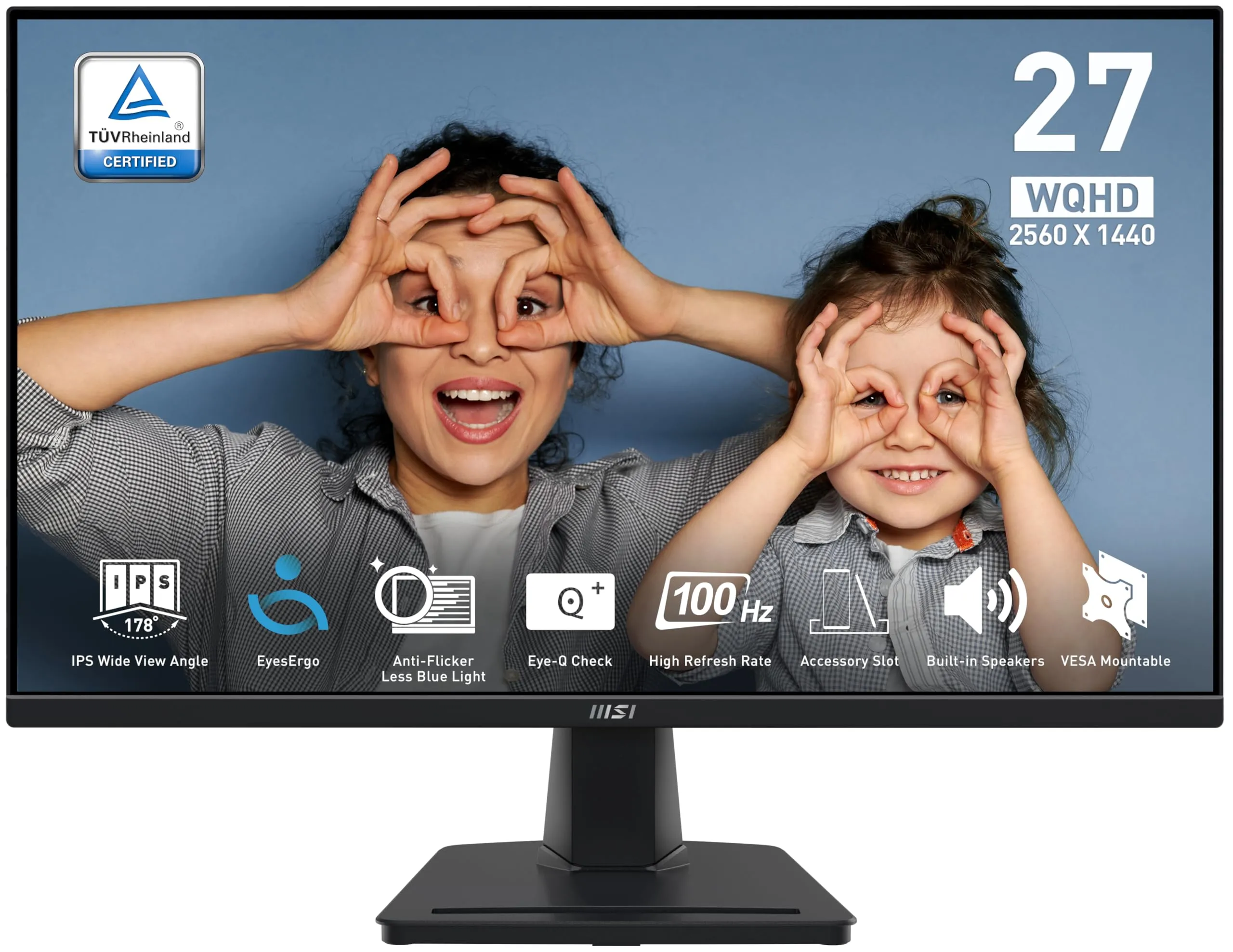 MSI PROMP275Q — 27" QHD IPS Monitor with 100Hz and FreeSync Technology
