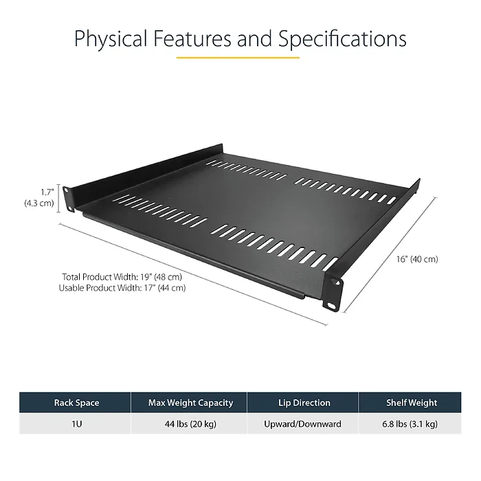 STARTECH-CABSHELF116V2PK