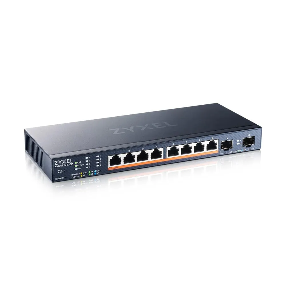 ZYXEL XMG1915-10EP — XMG1915 10EP 8-Port 2.5 GbE PoE++ Smart Switch