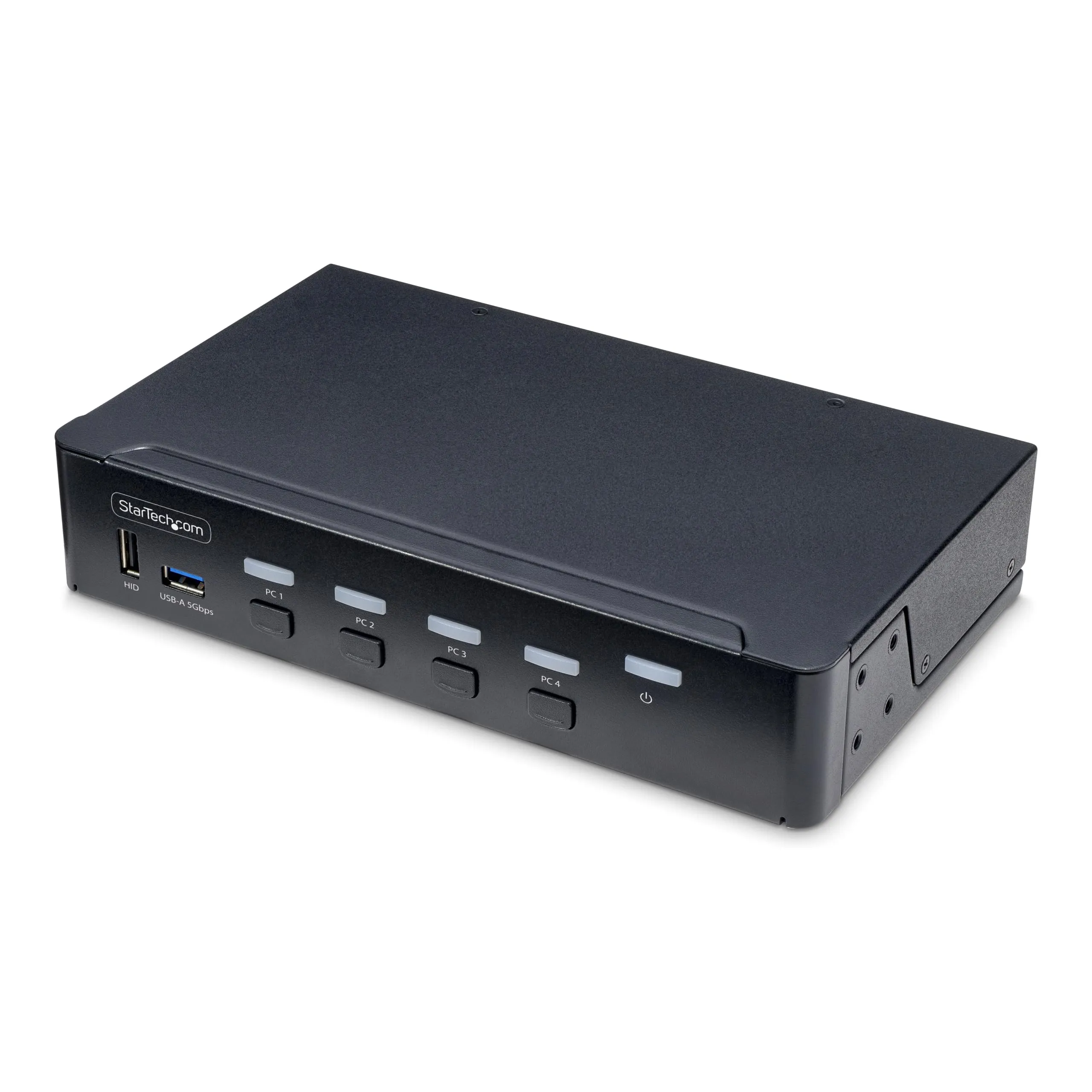 STARTECH P4AD122-KVM-SWITCH — 4-PORT DISPLAYPORT KVM SWITCH, SINGLE 4K 60HZ MONITOR, 6X USB PORTS, PUSH-BUTTON