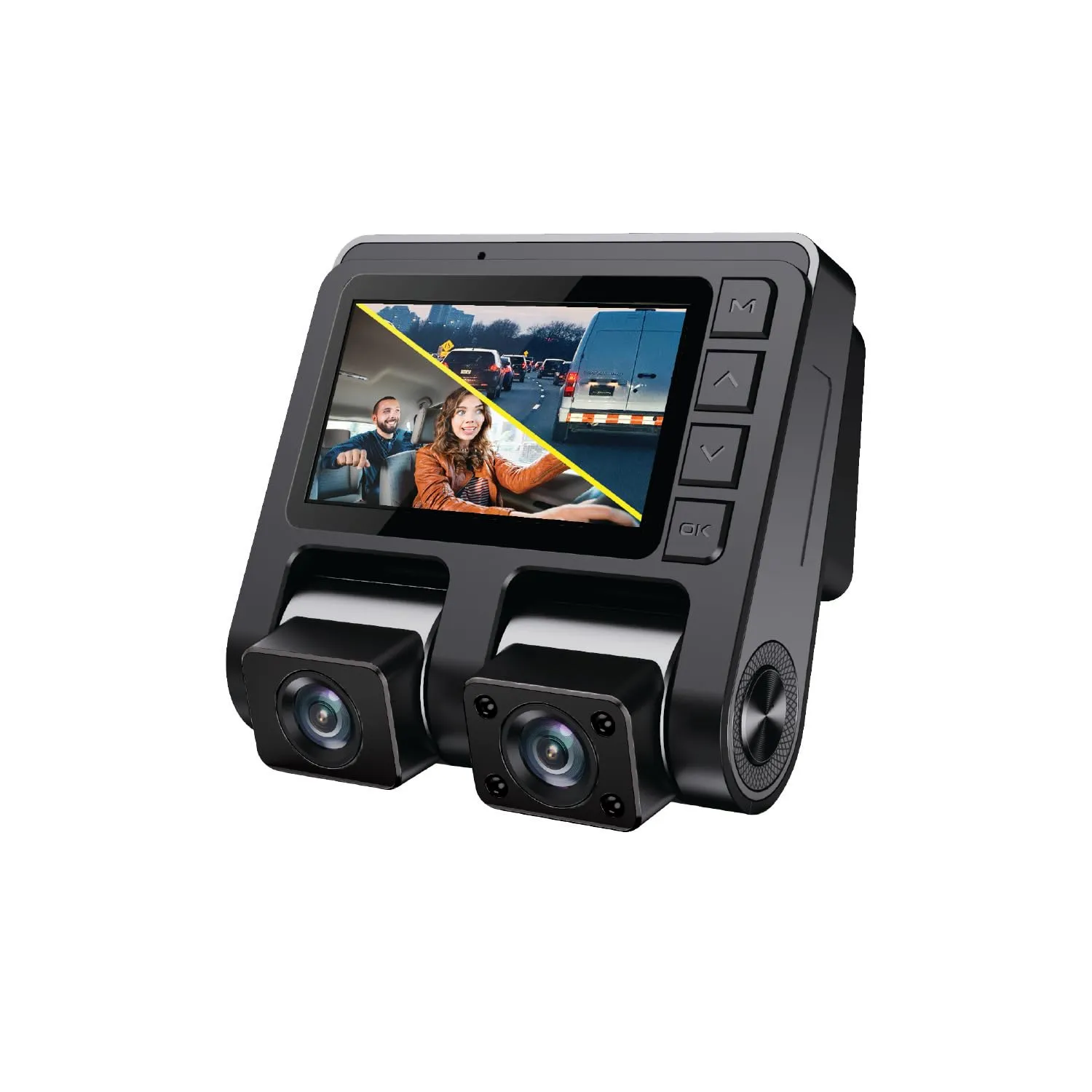 Adesso ORBITD110 — GEKOGEAR ORBIT D110 1K/1K DUAL FRONT & IN CABIN VIEW DASH CAM