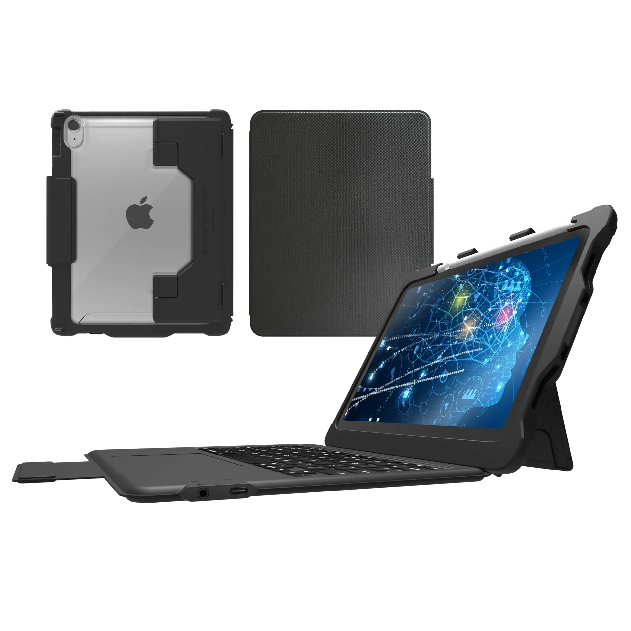 STM GOODS STM-226-407KX-01 — DUX Keyboard for iPad 10th Gen - USB-C Black