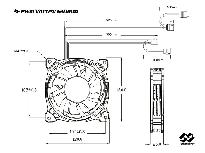 Bgears-B-PWM VORTEX 120 RGB