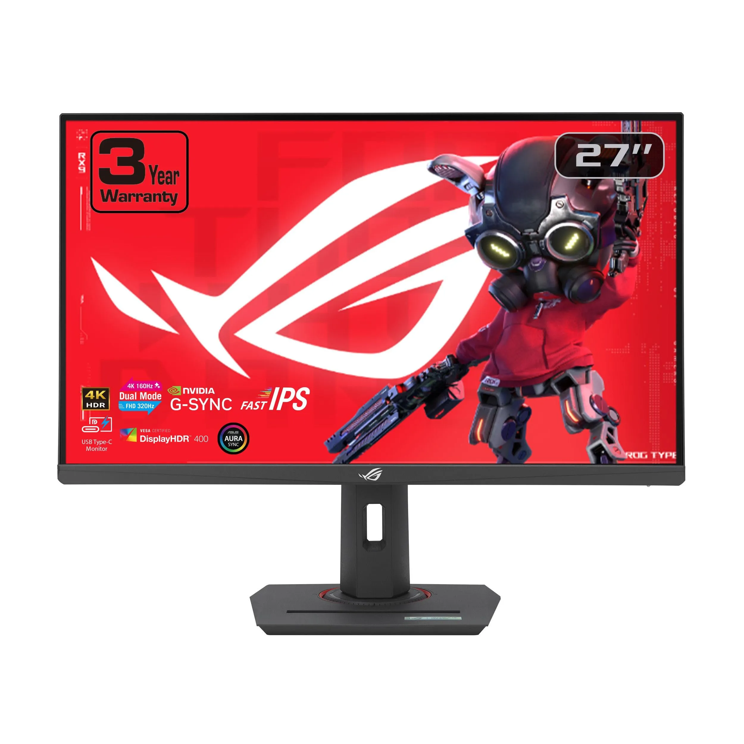 ASUS XG27UCG - Asus XG27UCG 27" Fast IPS 4K Gaming Monitor