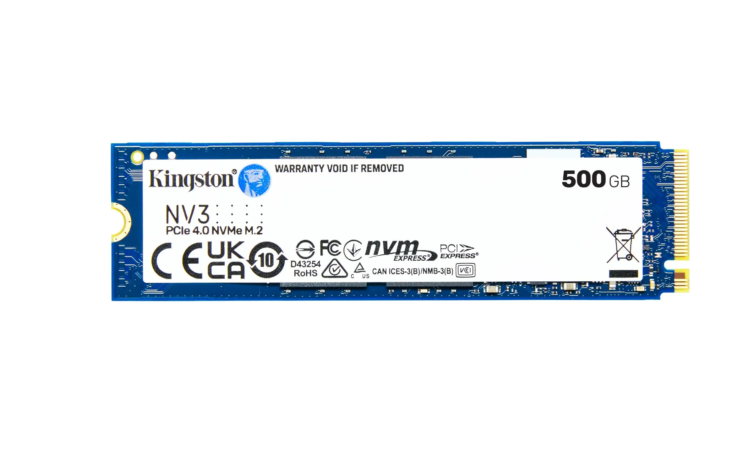 KINGSTON SNV3S/500G — 500G NV3 M.2 2280 PCIE 4.0 NVME SSD