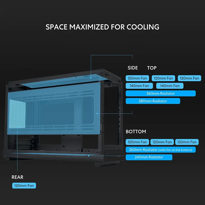 LIANLI-A3- MATX-WD BLACK