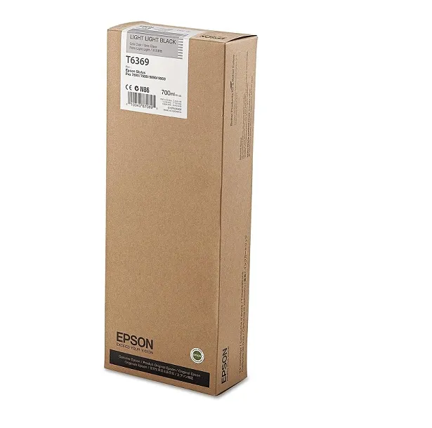EPSON T636900 — Epson T6369 UltraChrome Hdr Ink Cartridge 700ml Light Black T636900