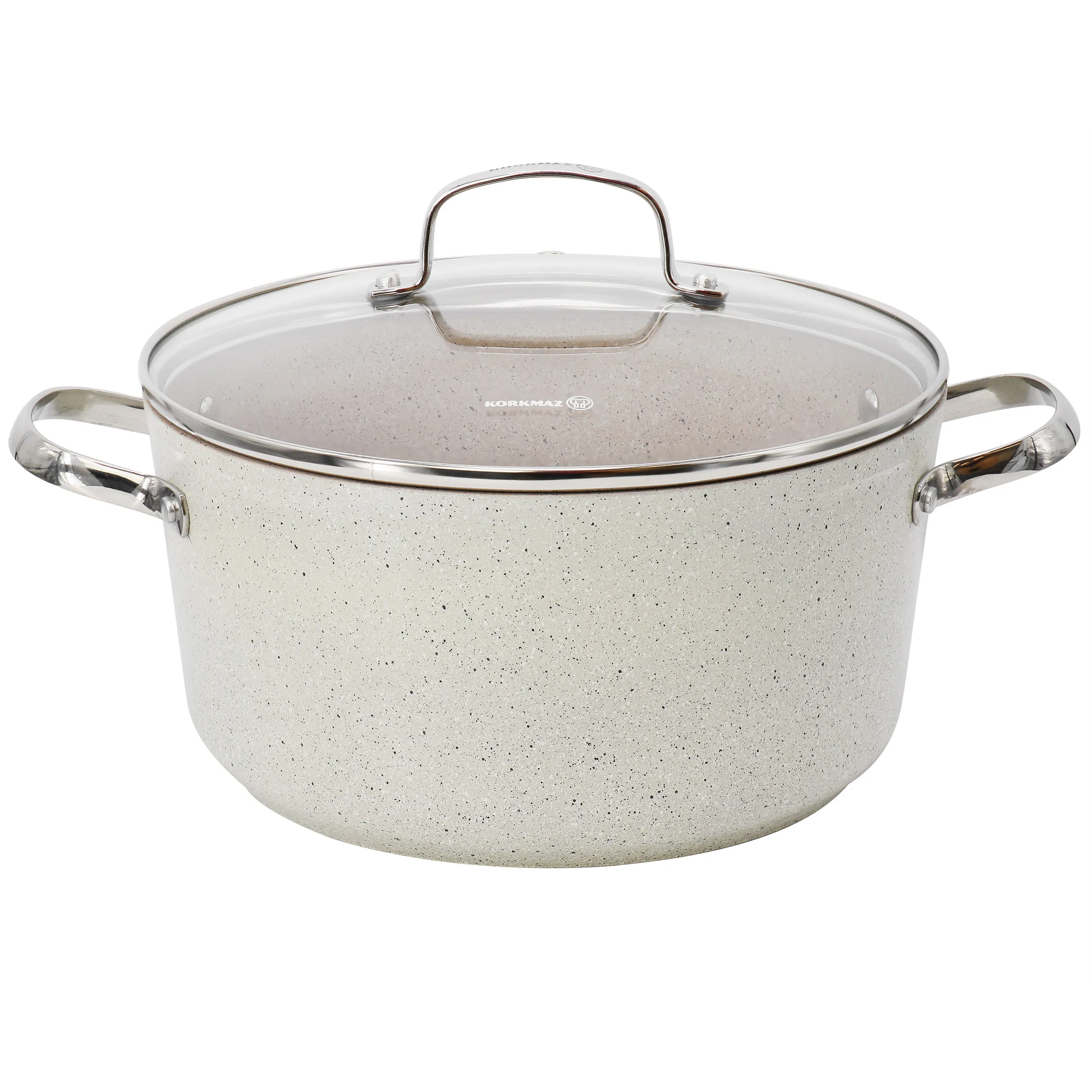 Korkmaz A1262 — Korkmaz Granita 8L Nonstick Aluminum Casserole - Tan