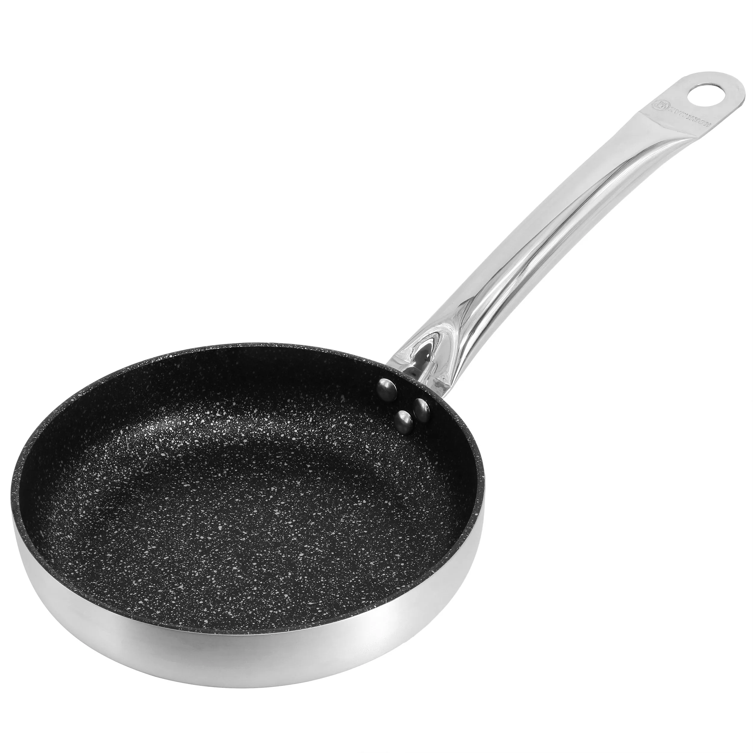 Korkmaz A2850 — Korkmaz Gastro 8 Inch Proline Professional Series Tava and Frypan in Brushed Silver