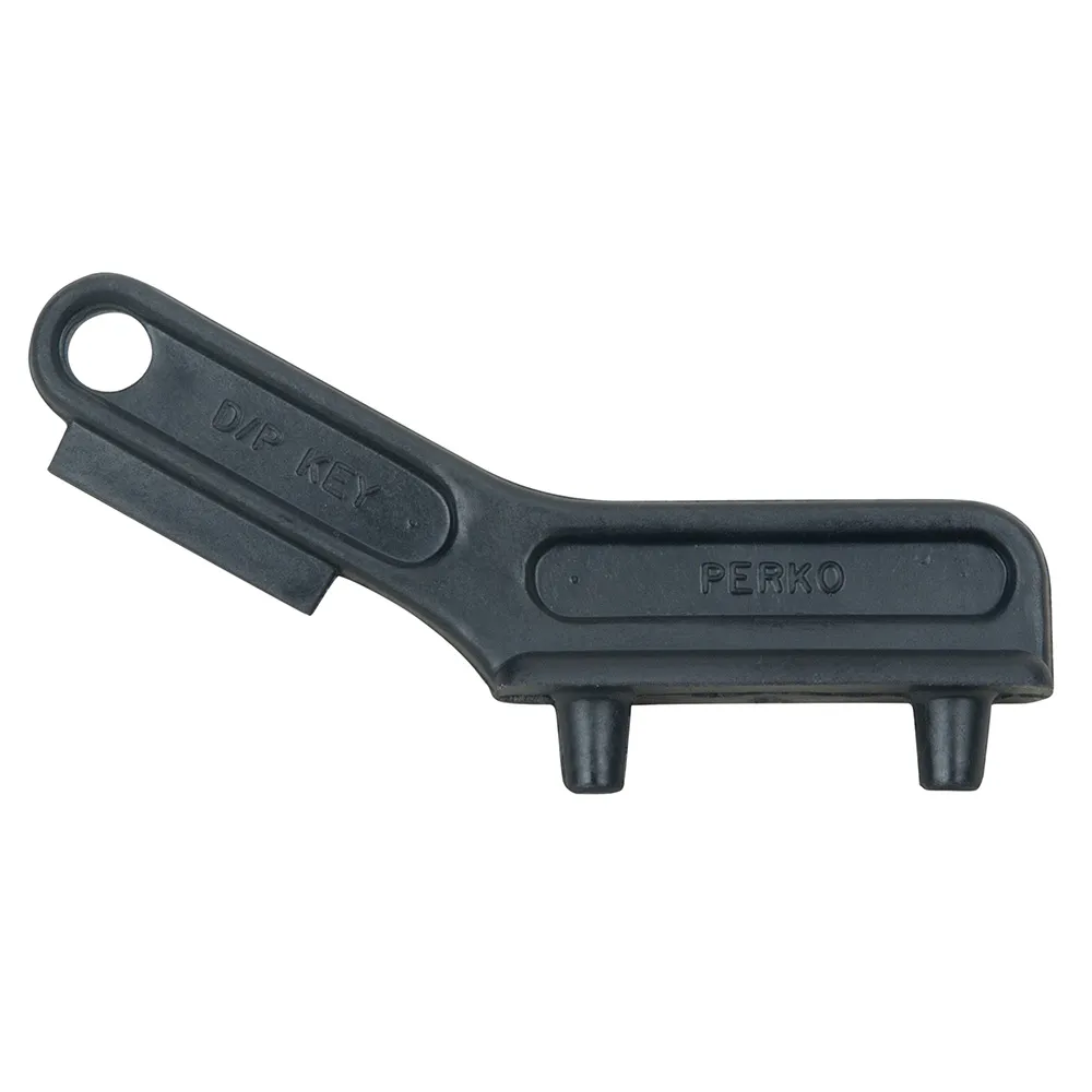 Perko 12487-8DP — Black Plastic Deck Plate Key for Marine Use