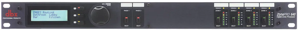DBX 0087-0007 — ZonePRO 6 In x 4 Out Digital Zone Processor LCD Display No Ethernet