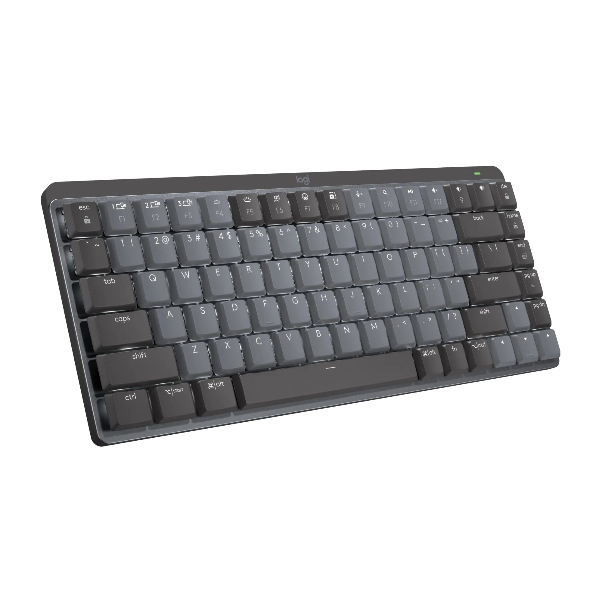 Logitech 920-010550 — MX MECHANICAL MINI MINIMALIST WIRELESS ILLUMINATED KEYBOARD - TACTILE QUIET- GRA