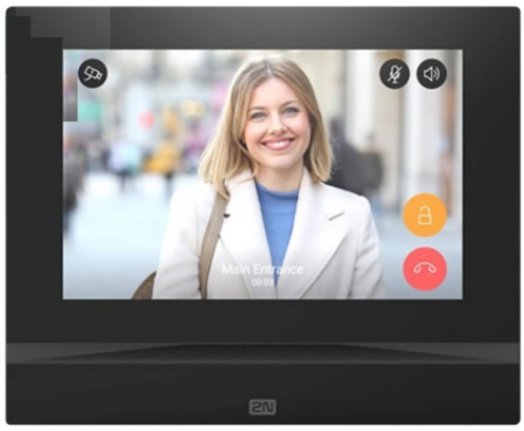 Axis Communications 02087-001 — 2N Indoor View Black - Enhanced Home Security System