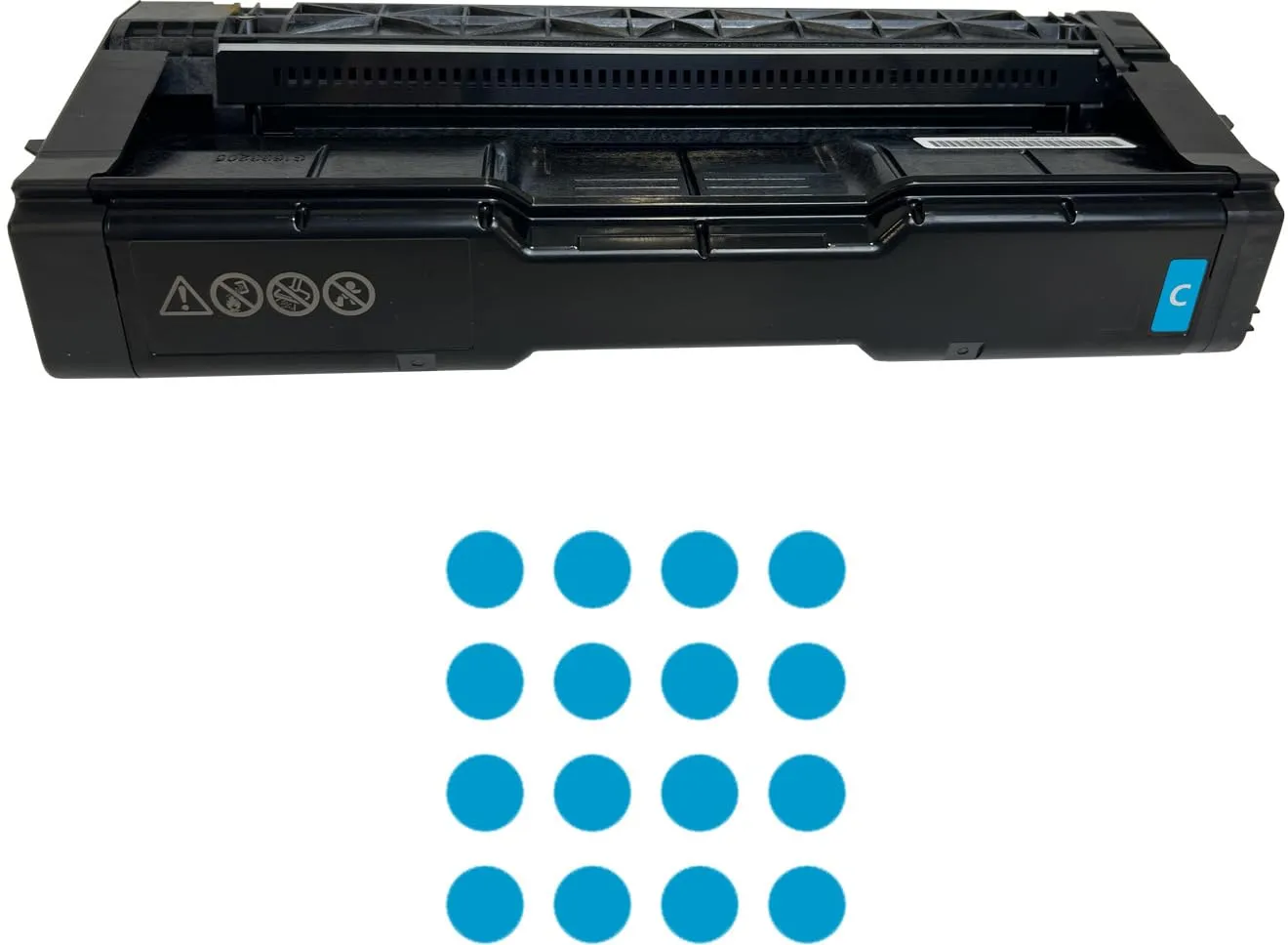RICOH / Fujitsu 434061 — CYAN TONER: RICOH C125 P & C125 MF