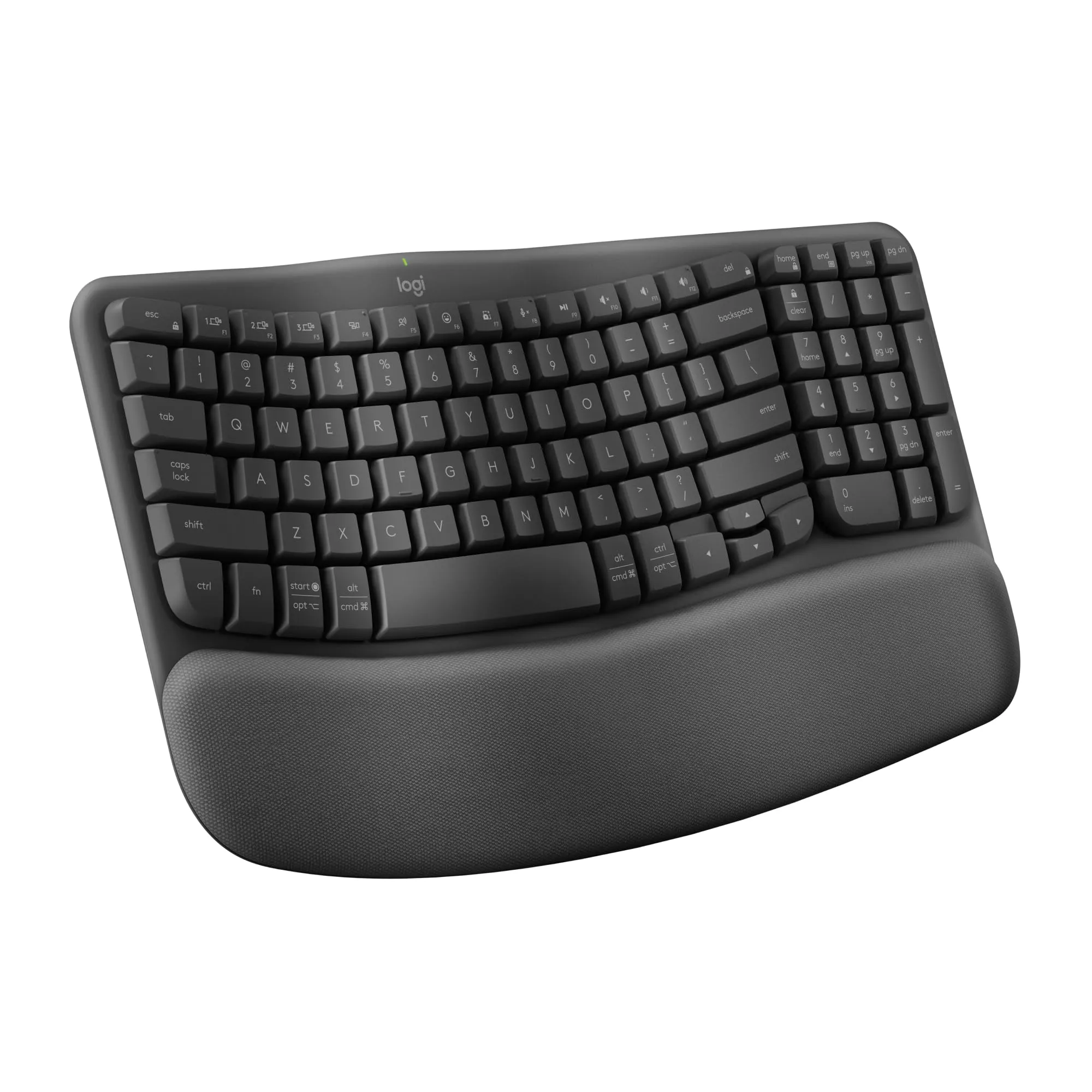 Logitech 920-011898 — WAVE KEYS WIRELESS ERGONOMIC KEYBOARD - GRAPHITE - US