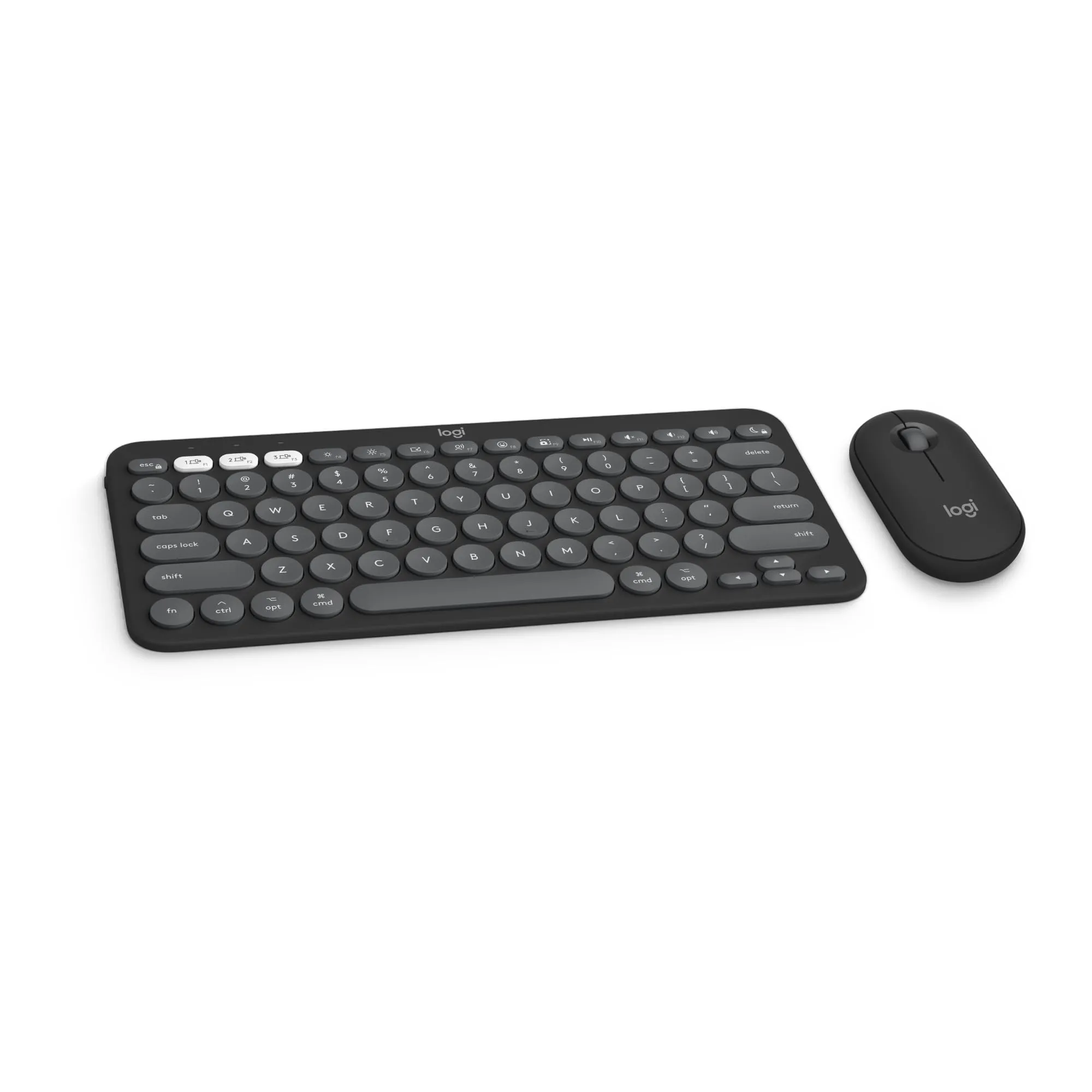 Logitech 920-012200 - Pebble 2 Combo Keyboard and Mouse for Mac - Tonal Graphite