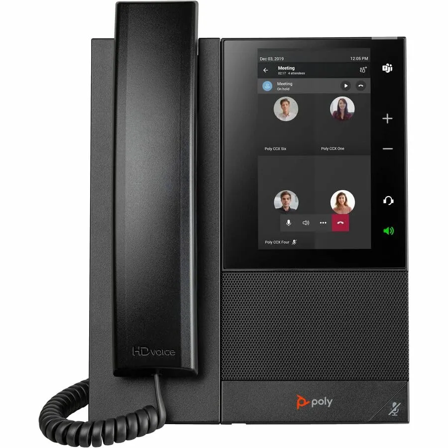 HP 849A5AA#ABA — POLY CCX 505 BUSINESS MEDIA PHONE FOR MICROSOFT TEAMS AND POE-ENABLED GSA/TAA US