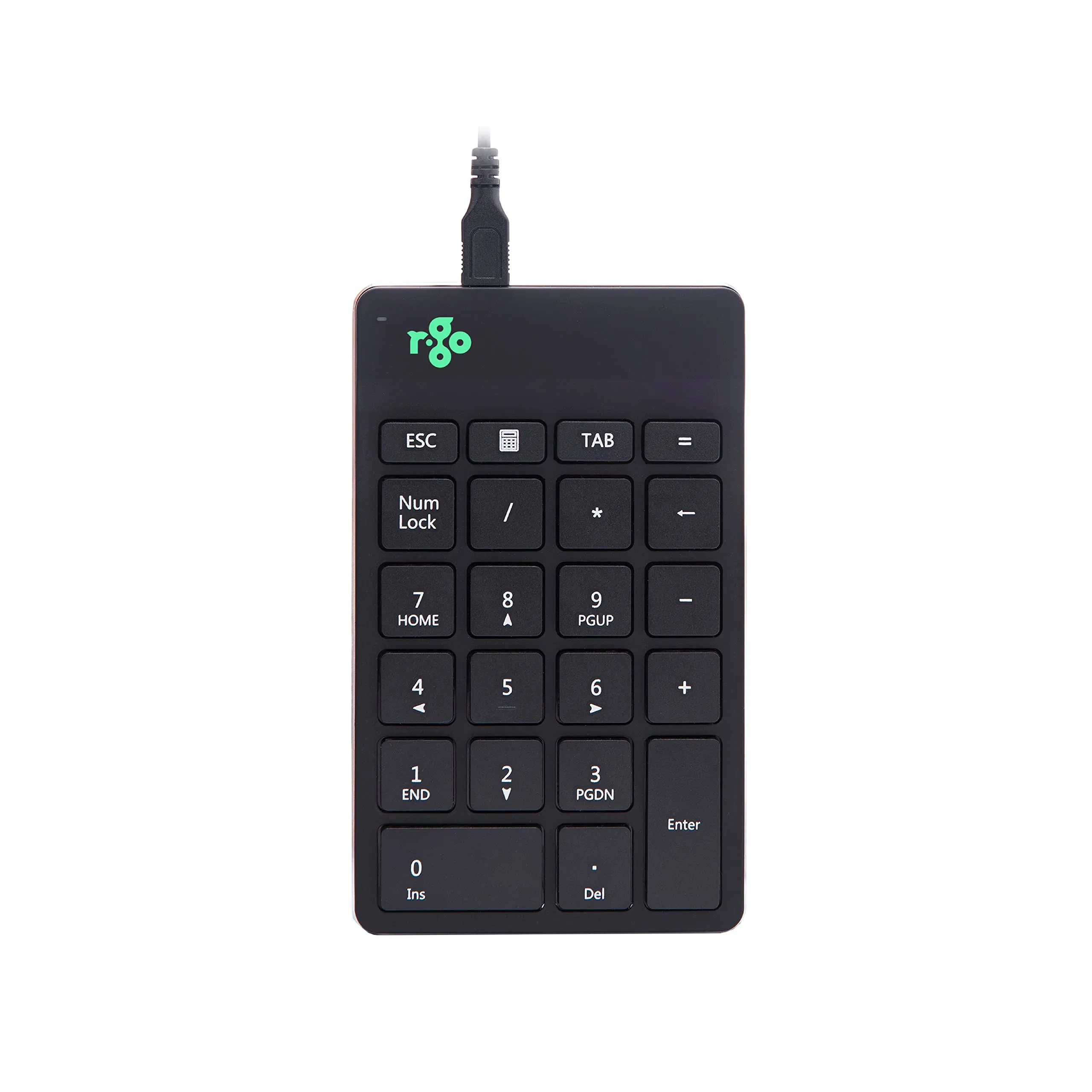 RGO RGOCONMWDBL — R-GO ERGONOMIC NUMBER PAD BREAK, BLACK, WIRED