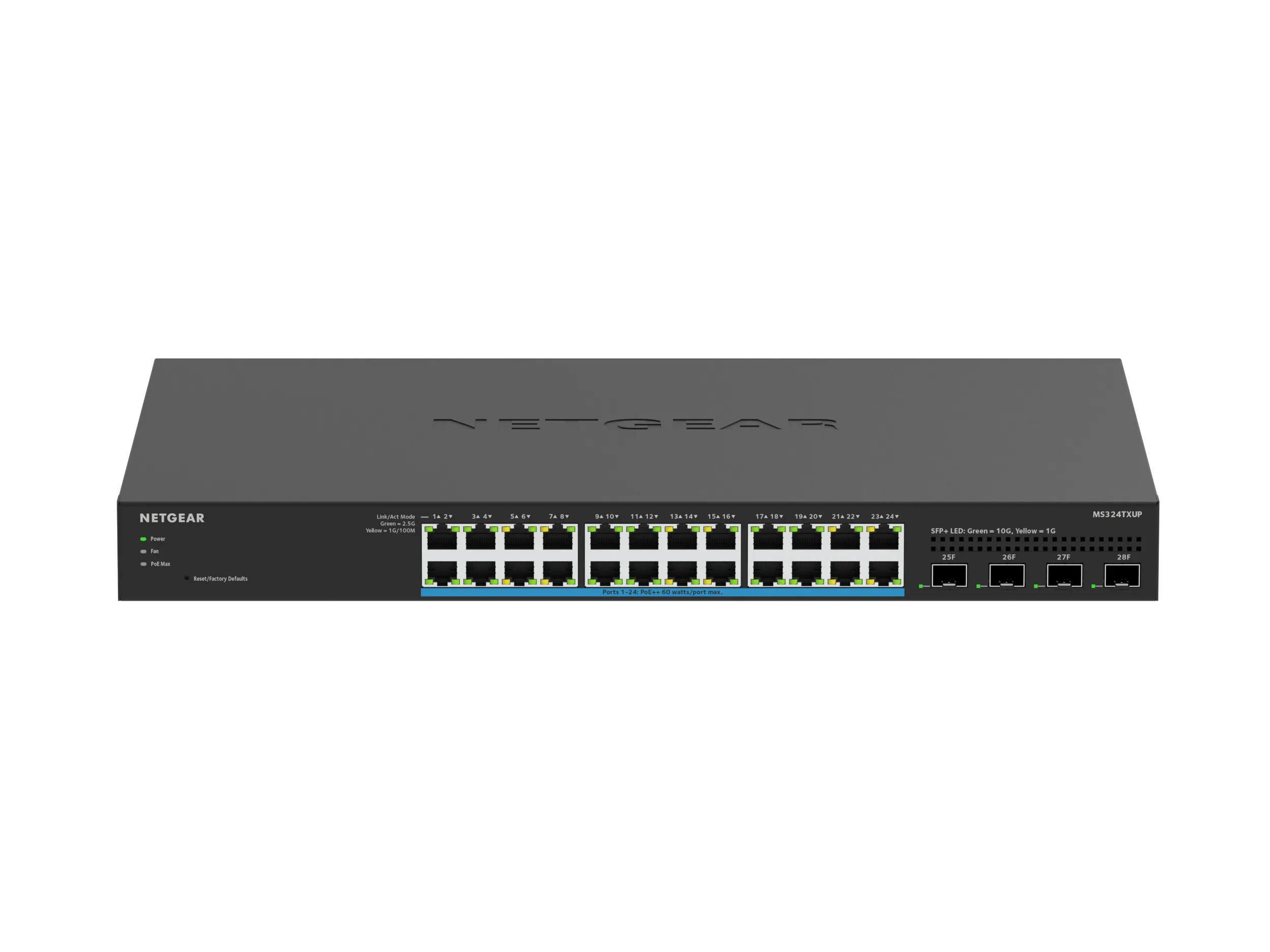 NETGEAR MS324TXUP-100NAS — NETGEAR 24-Port Multi-Gigabit PoE++ Smart Switch