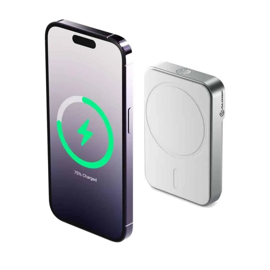 ALOGIC MSPB5KWH — ALOGIC MATRIX UNIVERSAL MAGNETIC POWER BANK 5000MAH WHITE